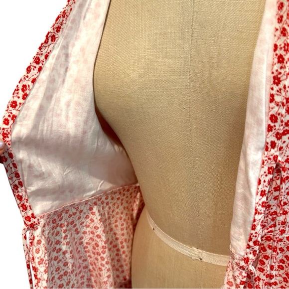 Seven Wonders Floral Print Tie Front Blouse - Picture 7 of 10